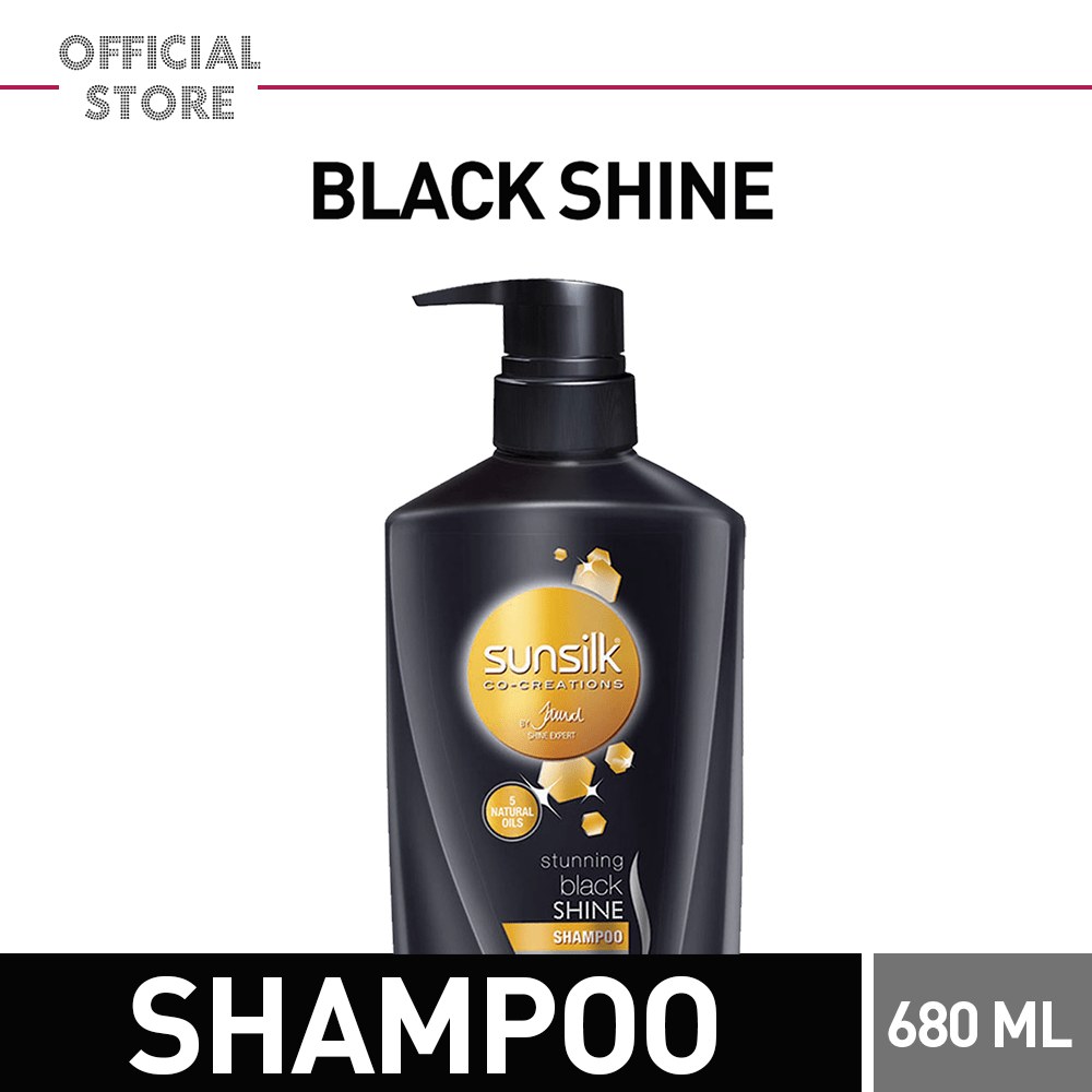 Sunsilk Shampoo Black Shine 680 Ml Xl