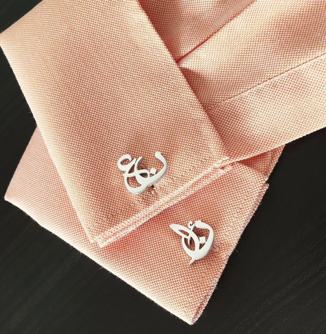 Customized Name and Alphabet Cufflinks - DESIGN 07