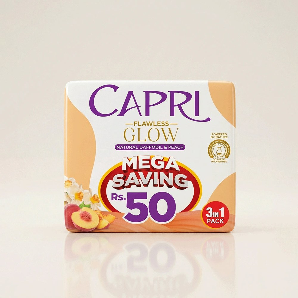 Capri Peach 3 In 1 Bundle Pack 120G