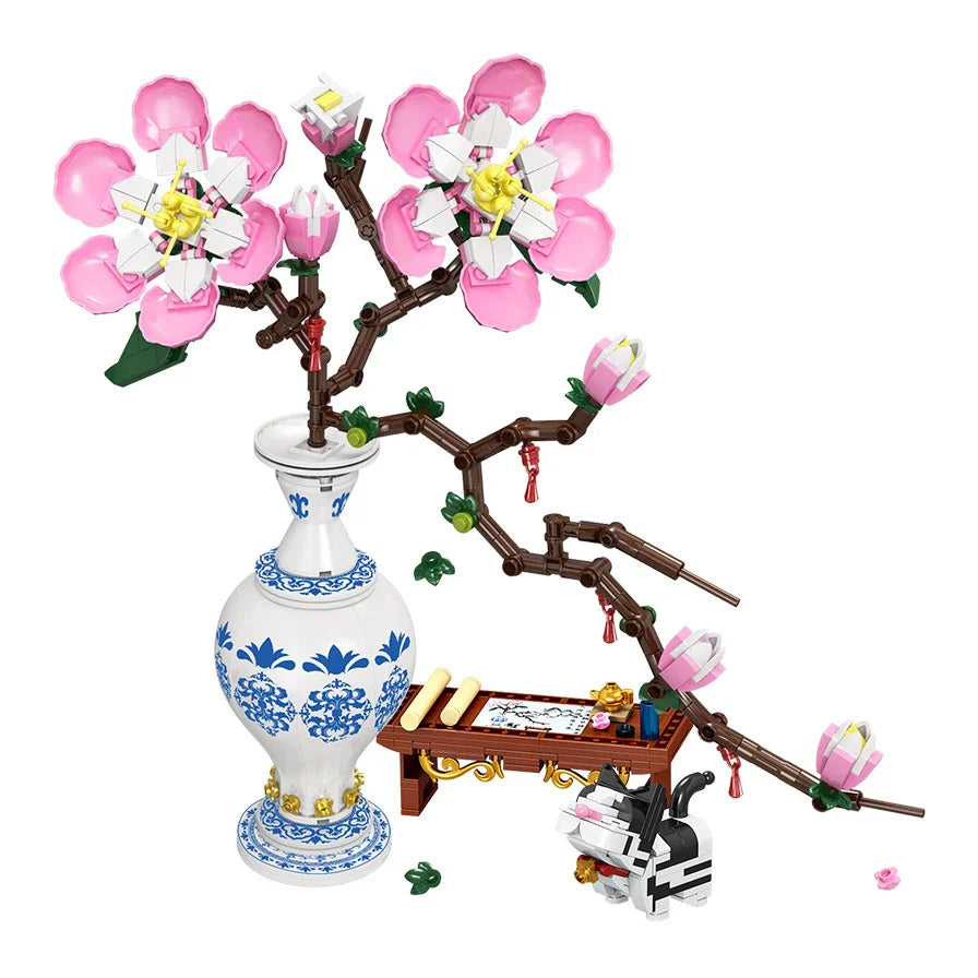 Flower Vase Building Blocks Home Decoration Children's Toy Gift |609pcs- FC8305