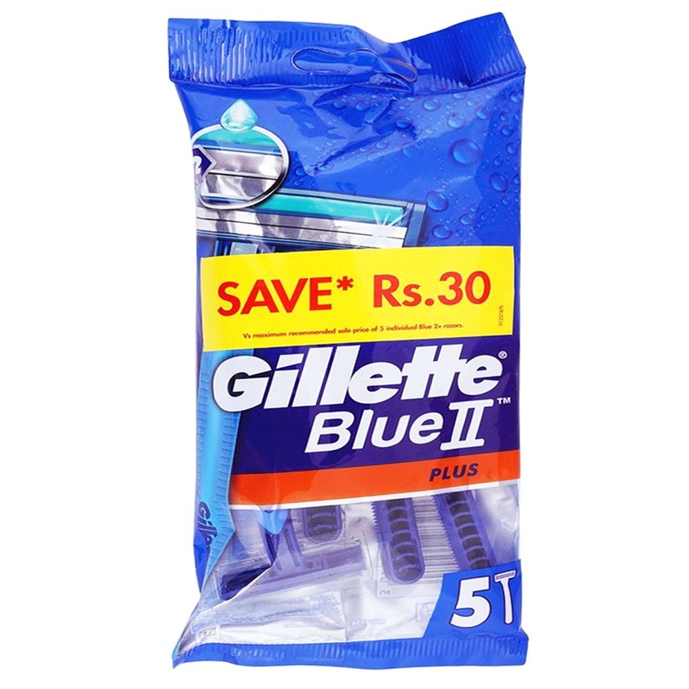Gillette Blue 2 Razor Plus 5In1 Singal Powch Ky Hisab Sy Polaind