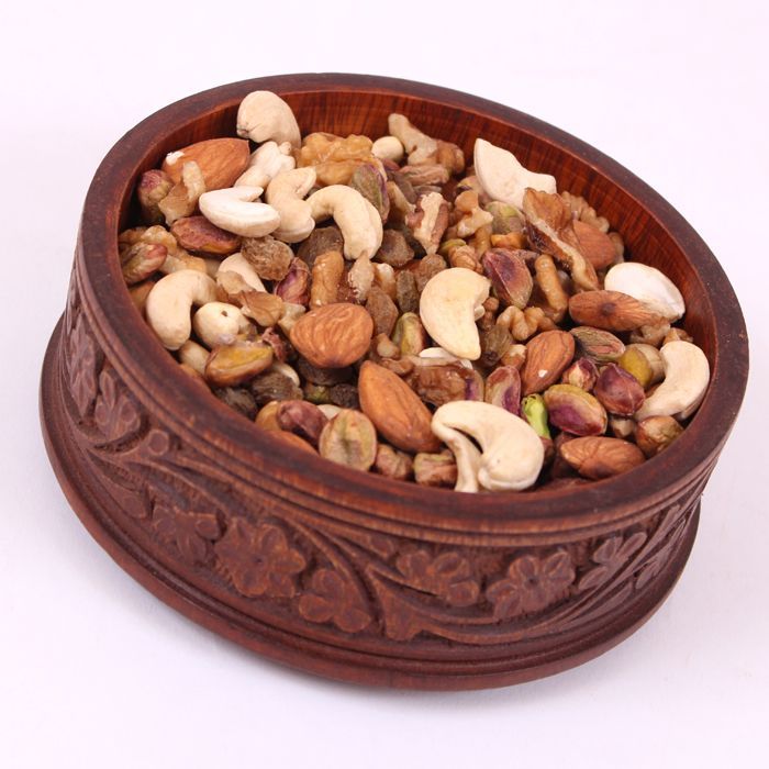 Dry Fruits in a Wooden Small Box
