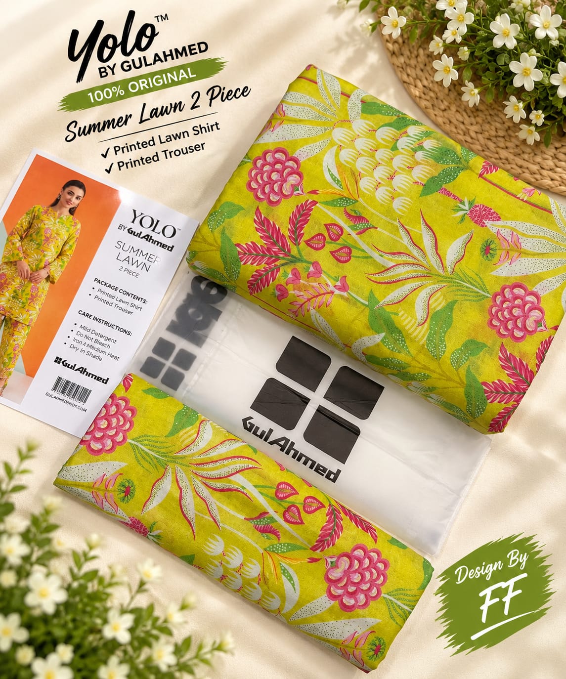 YOLO by Gul Ahmed Cords 2PC Lawn - DESIGN 11