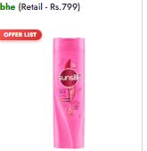 Sunsilk Shampoo Thick And Long Pink 360ml Large