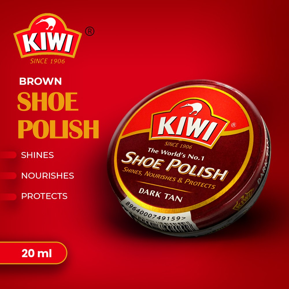 Kiwi Polish Brown 20Ml Small