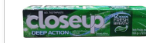 Close Up Deep Action Toothpaste Green 160g 123ml