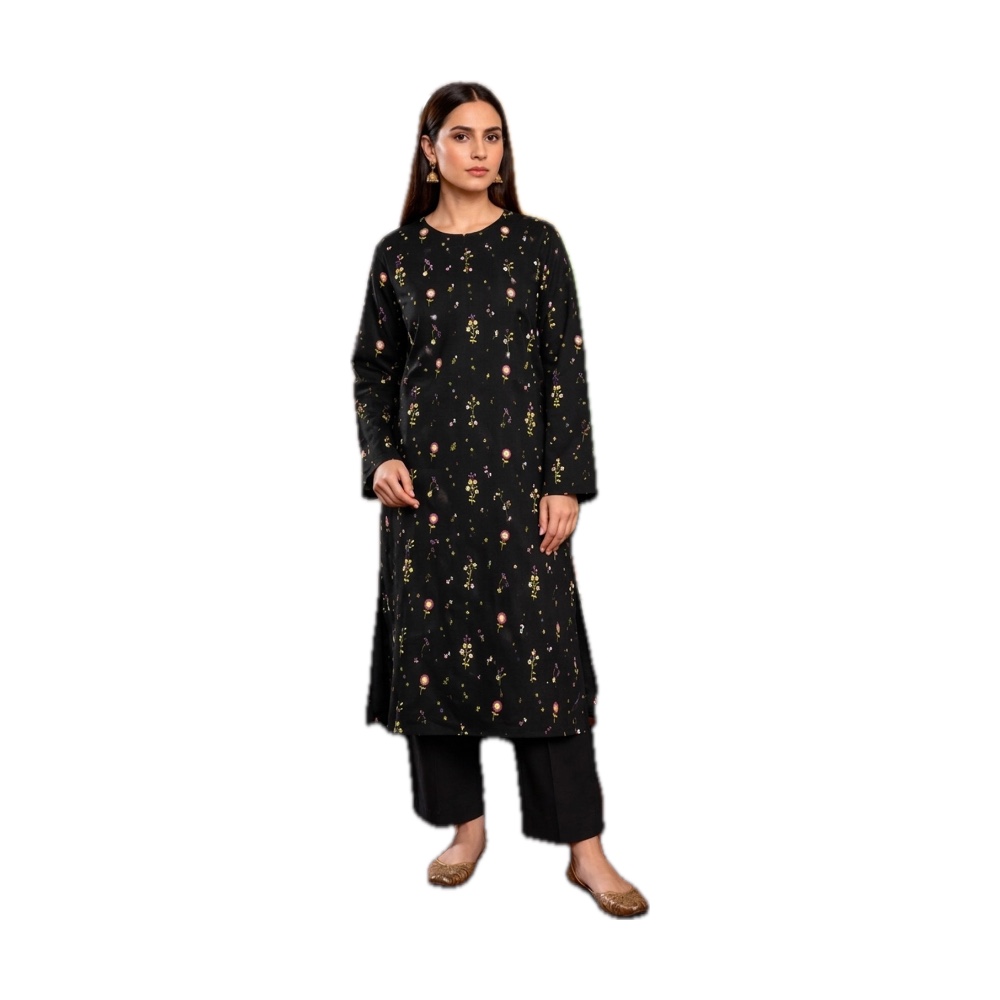 Batik Dhanak 2-Piece Suit - Black Printed