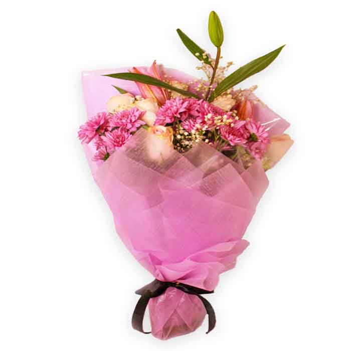 Mix Flowers Pink Bouquet