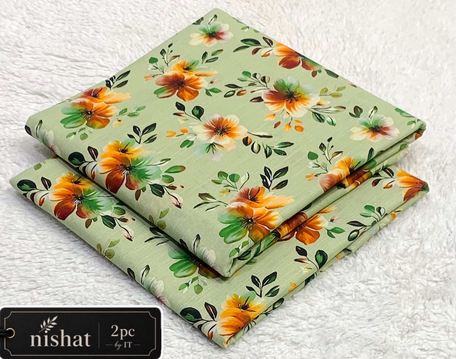 Nishat Allover Khaddar 2pc By It - Pista