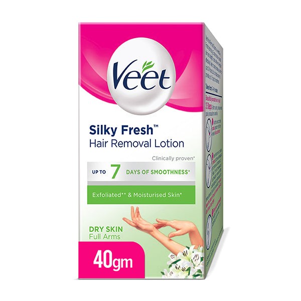 Veet Hair Removal Lotion Dry Skin Green 40g Small Pack
