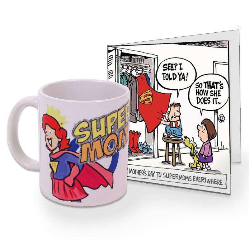 Super Mom Mug with Card
