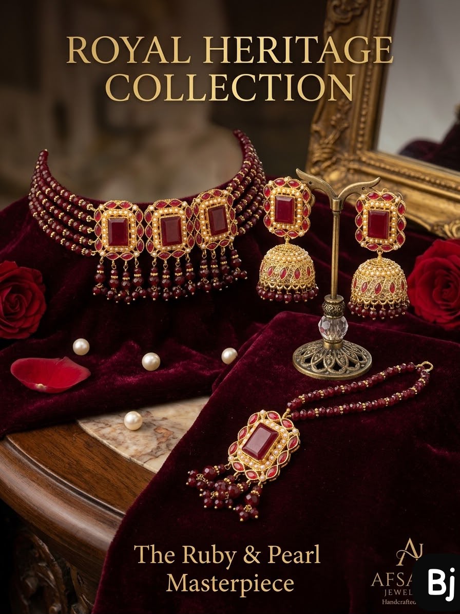 Kundan Choker Set with Earrings and Tika - DESIGN 10