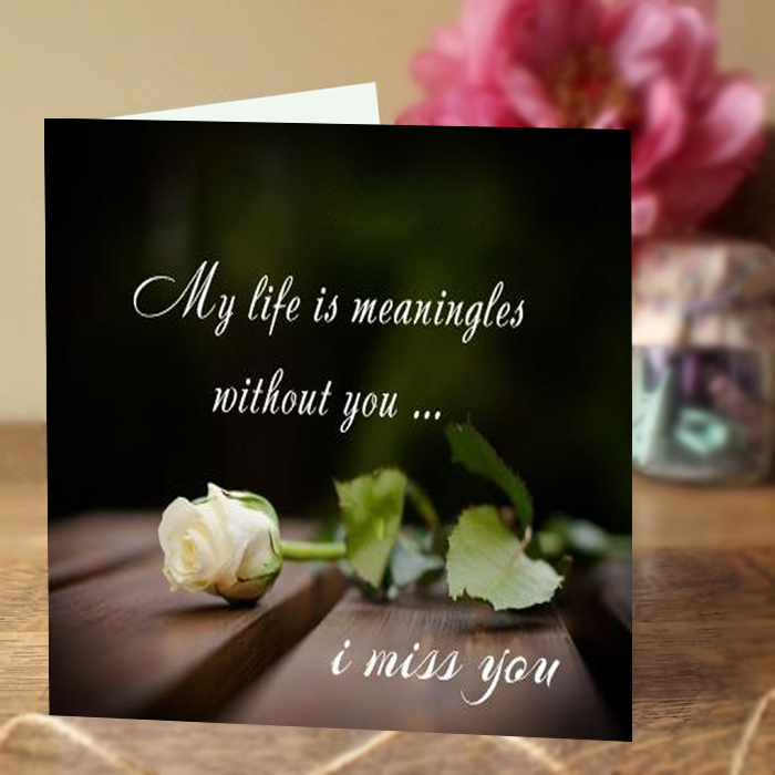 Miss You Card VIII