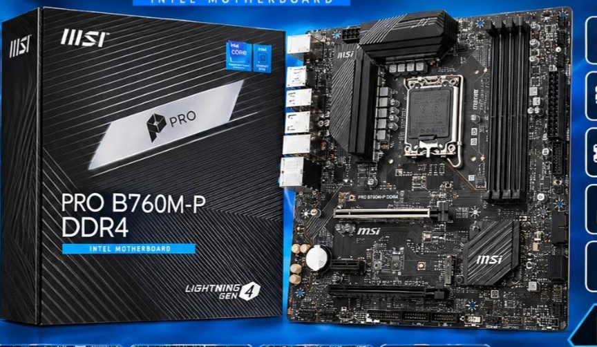 MSI Pro B760M-P DDR4 Motherboard (Lga 1700)