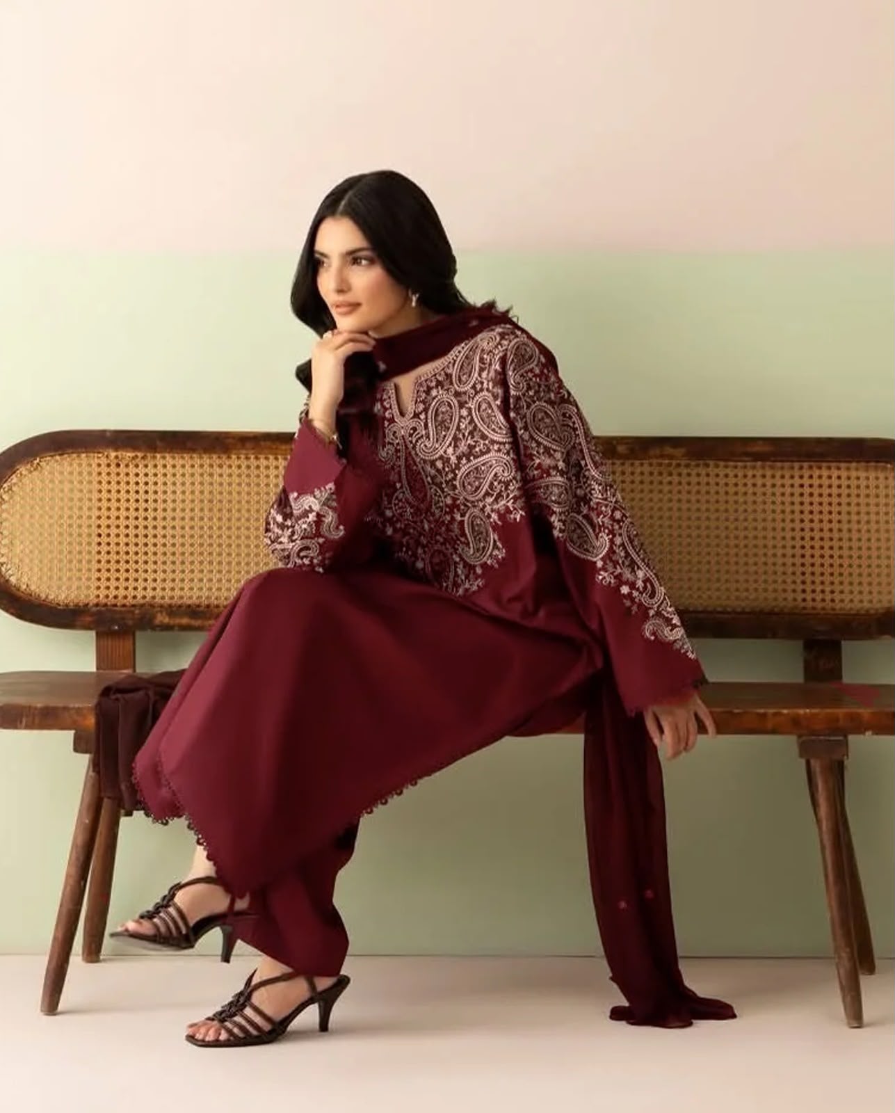 Jazmin 2724 Airjet Dhanak Embroidered 3pc - DESIGN 01