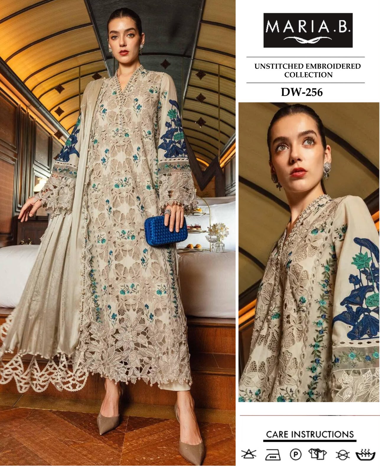 Rangreza Chiffon Embroidered 3PC Suit - DESIGN 07