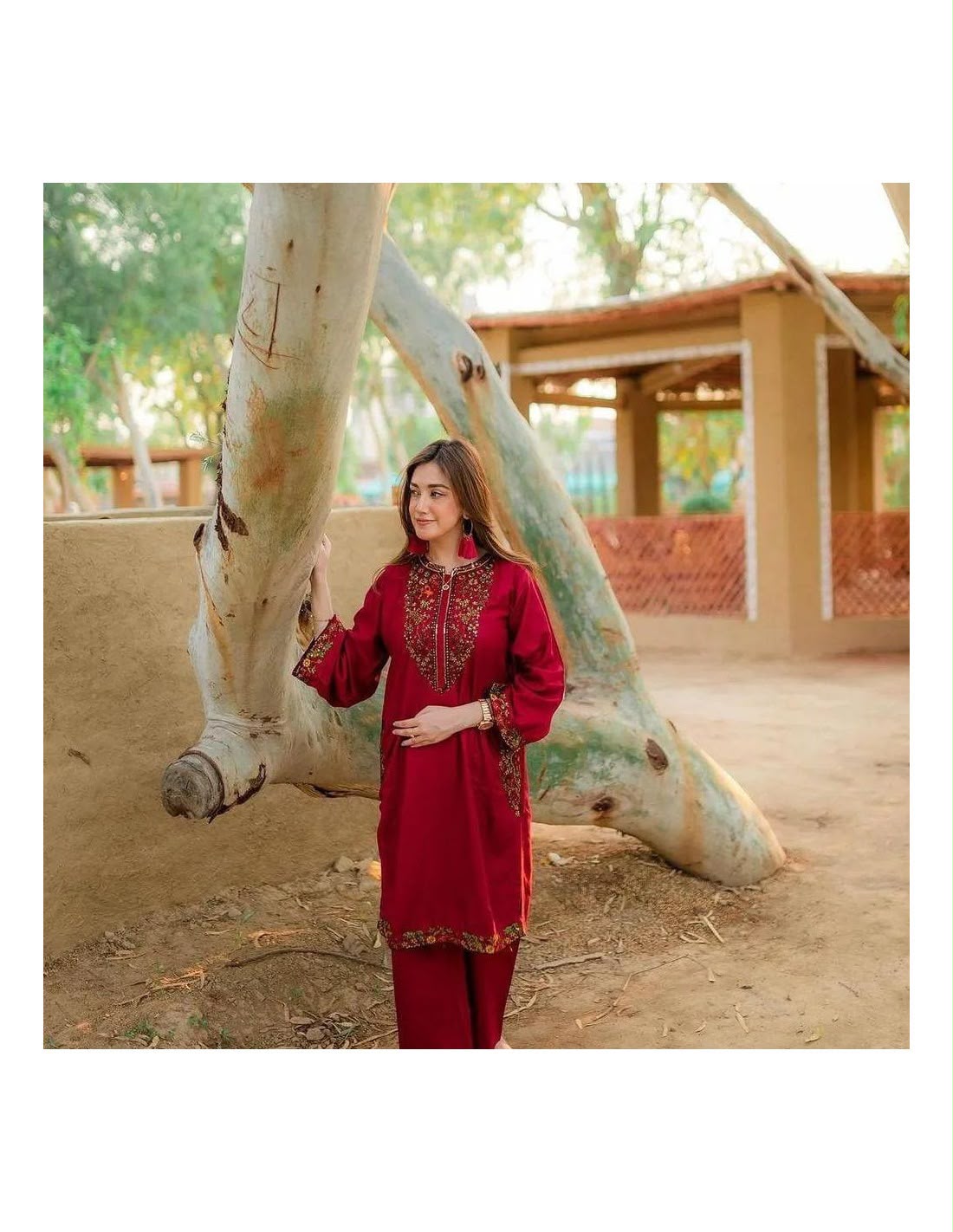 Dhanak Embroidered 2pc - DESIGN 12