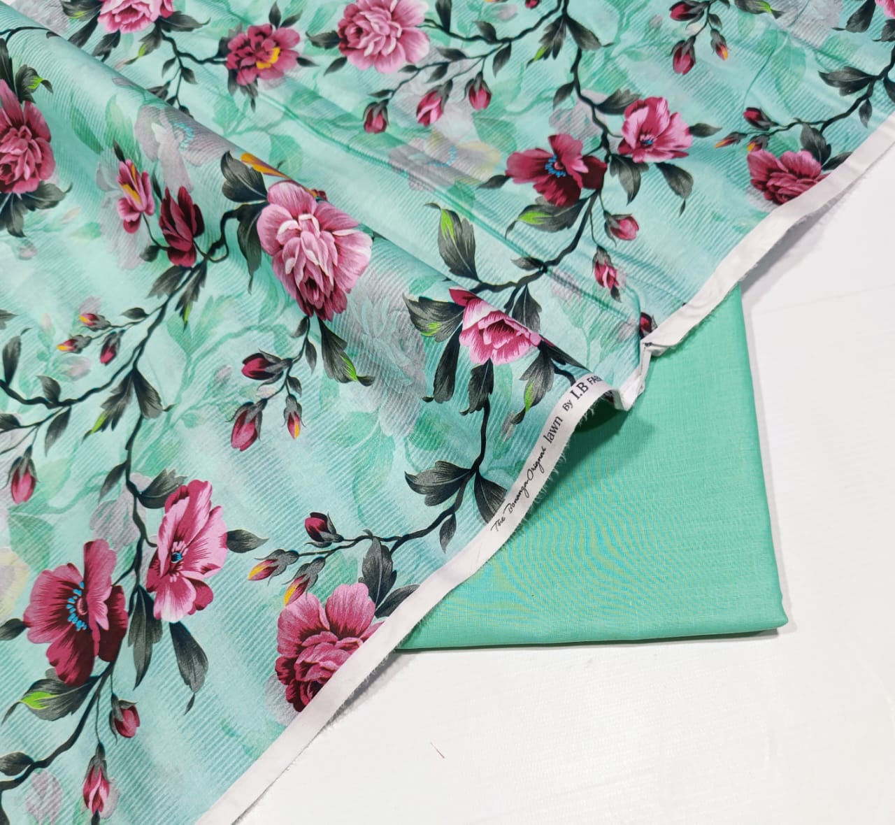 Bonanza 2pc Lawn Summer Collection - Mint Rose