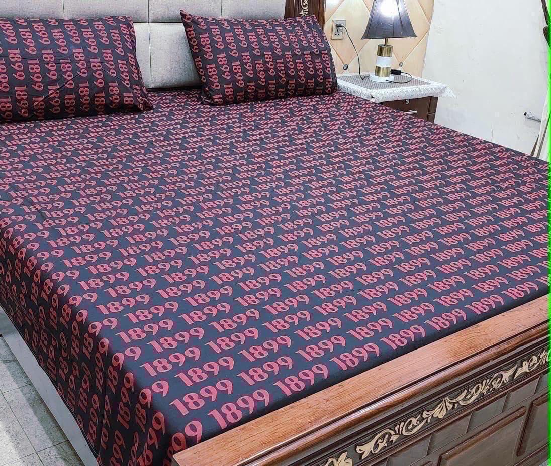 4pc Cotton BedSheet Set 60x90" - Design 11