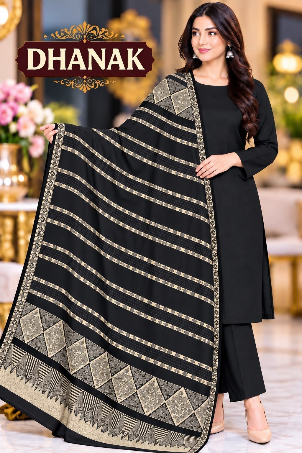 Most Hit Dhanak 3PC Suit - DESIGN 02