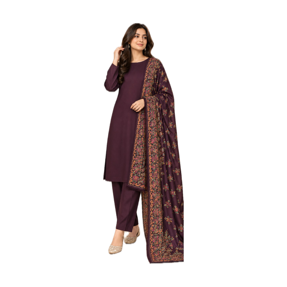 Danak Marina 3 PC Suit - Deep Plum / Aubergine