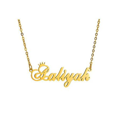 Crown Men Name Necklace