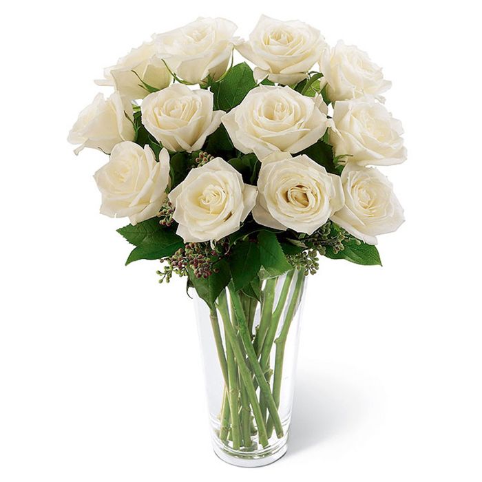 Imported White Roses