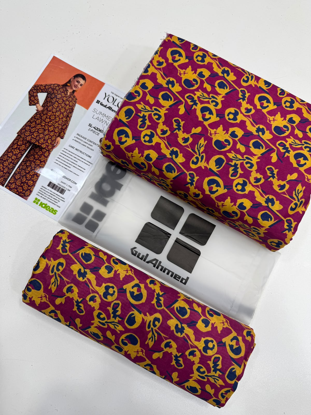 YOLO by Gul Ahmed Cords 2PC Lawn - DESIGN 12