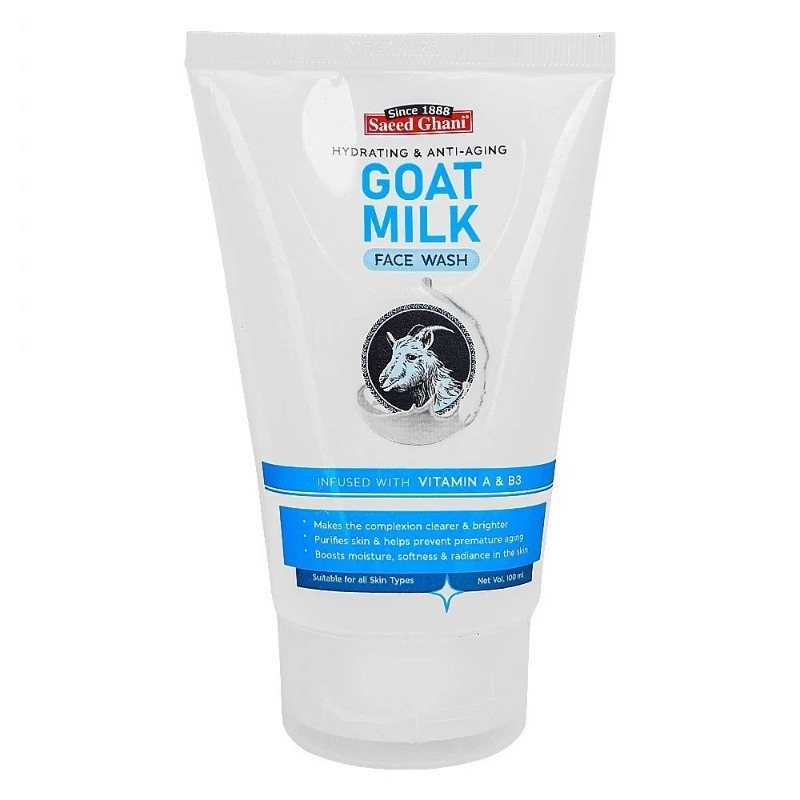 Saeed Ghani Hydrating And Anti Aging Goat Milk Face Wash 100ml