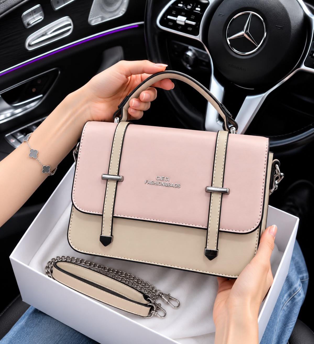 Premium Shoulder & Cross Body Bag for Girls - DESIGN 01