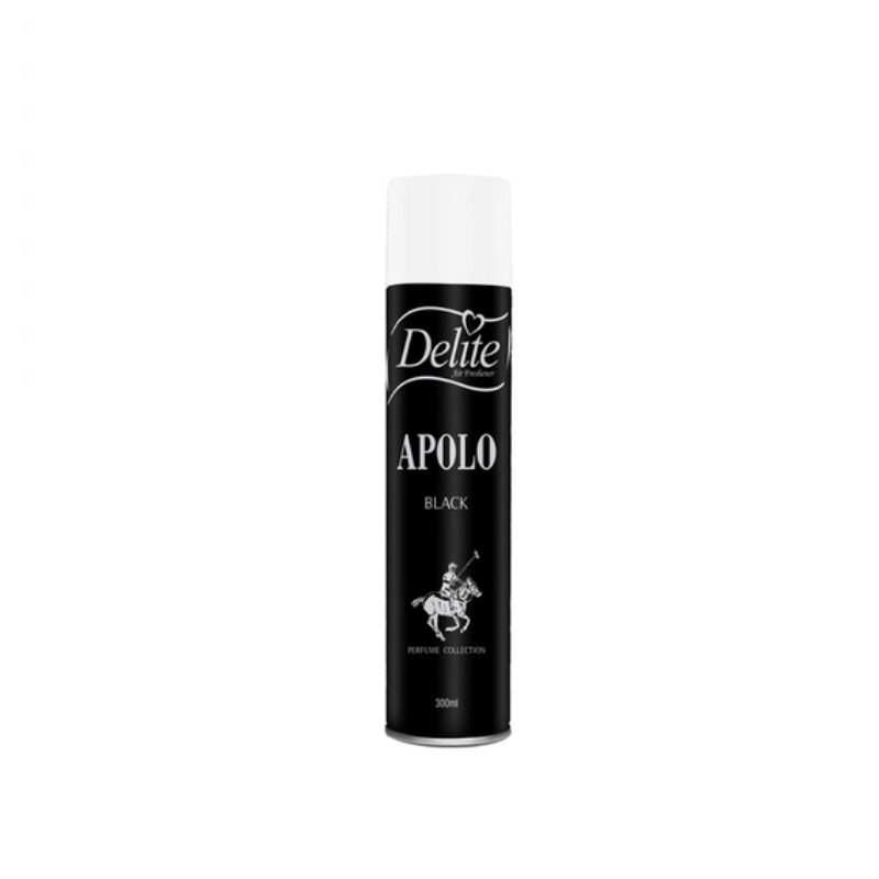 Delite Air Freshner Spray Apolo Black 300ml
