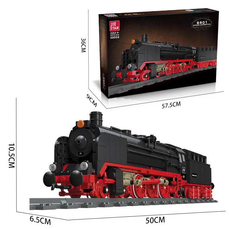 Hogwarts Express BRO1 Steam Locomotive Train Model Building Block | 1173- Jiestar59004