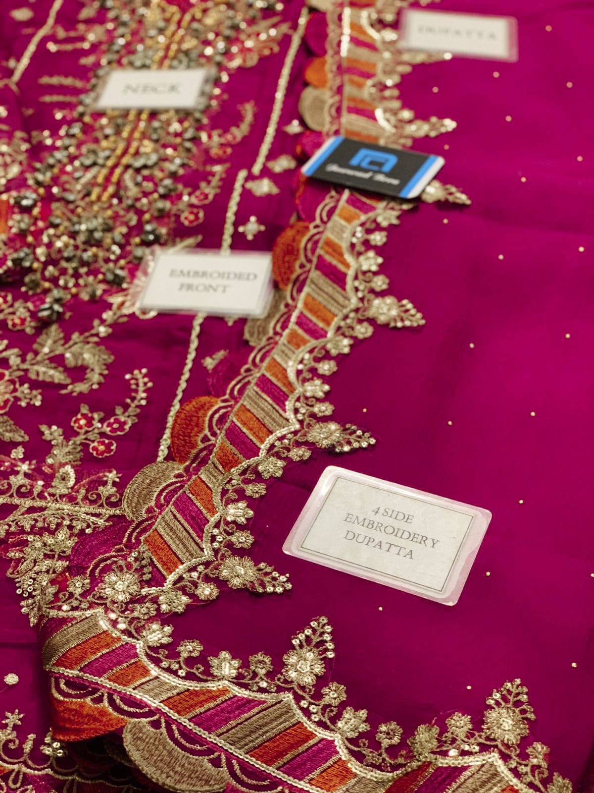 Maria B Chiffon Collection MBC-1098 Premium - Magenta
