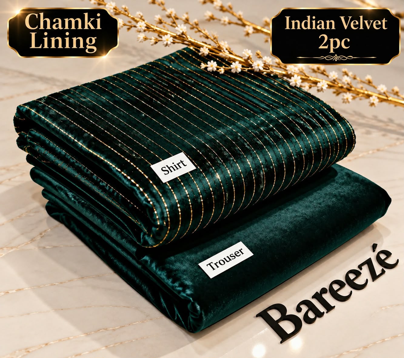 Indian Velvet 2pc with Chamki Lining Vol 26-27 - DESIGN 07