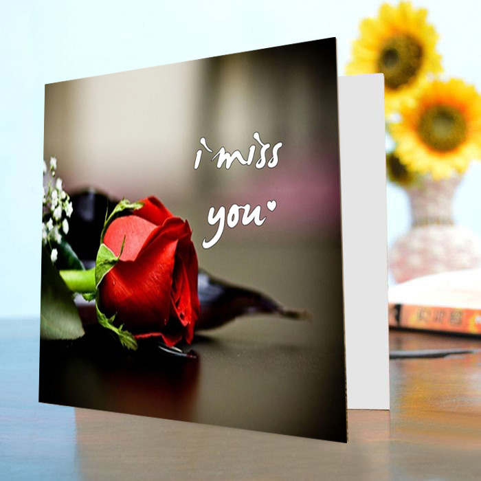 Miss You Card V