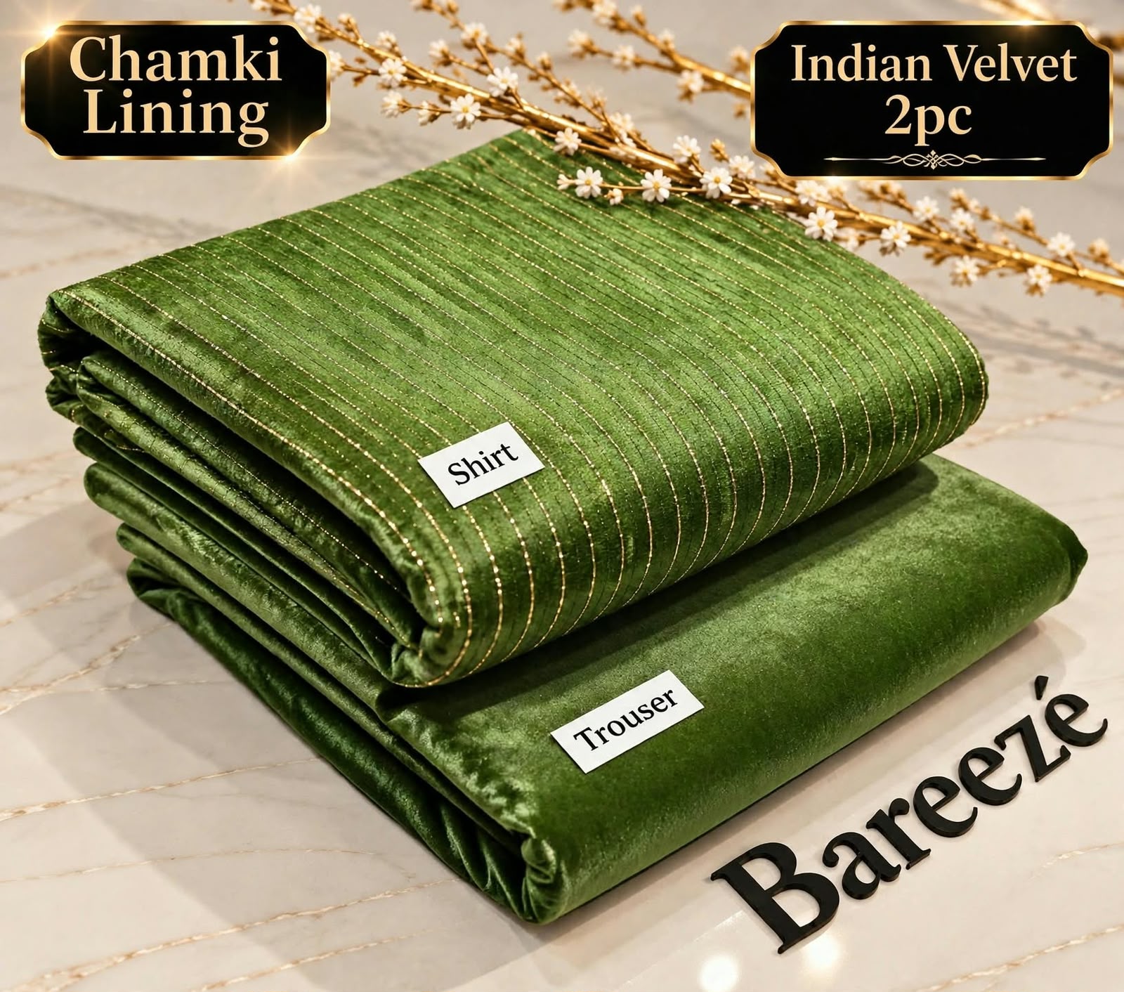 Indian Velvet 2pc with Chamki Lining Vol 26-27 - DESIGN 13