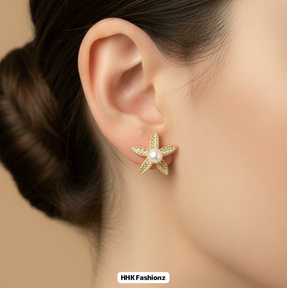 Golden Fancy Earrings - DESIGN 01