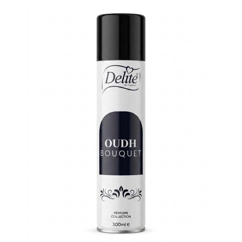 Delite Air Freshner Spray Oudh Bouquet 300ml