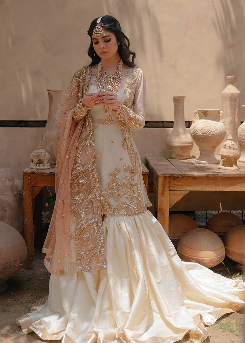 Nameera Net Wedding 3PC Suit - DESIGN 01