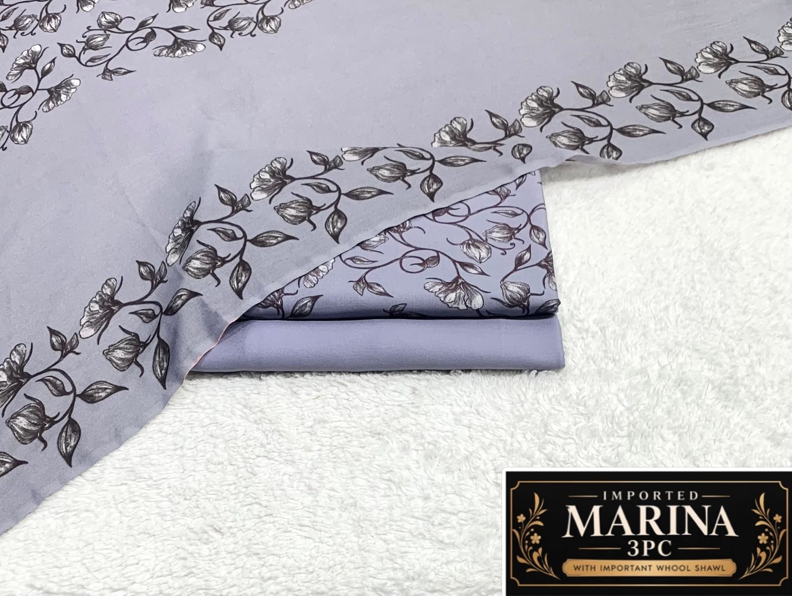 Imported Marina 3pc Collection By It - Lilac Grey