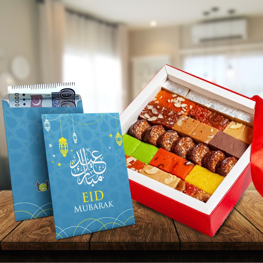 Mix Mithai Box & Eidi Wallet