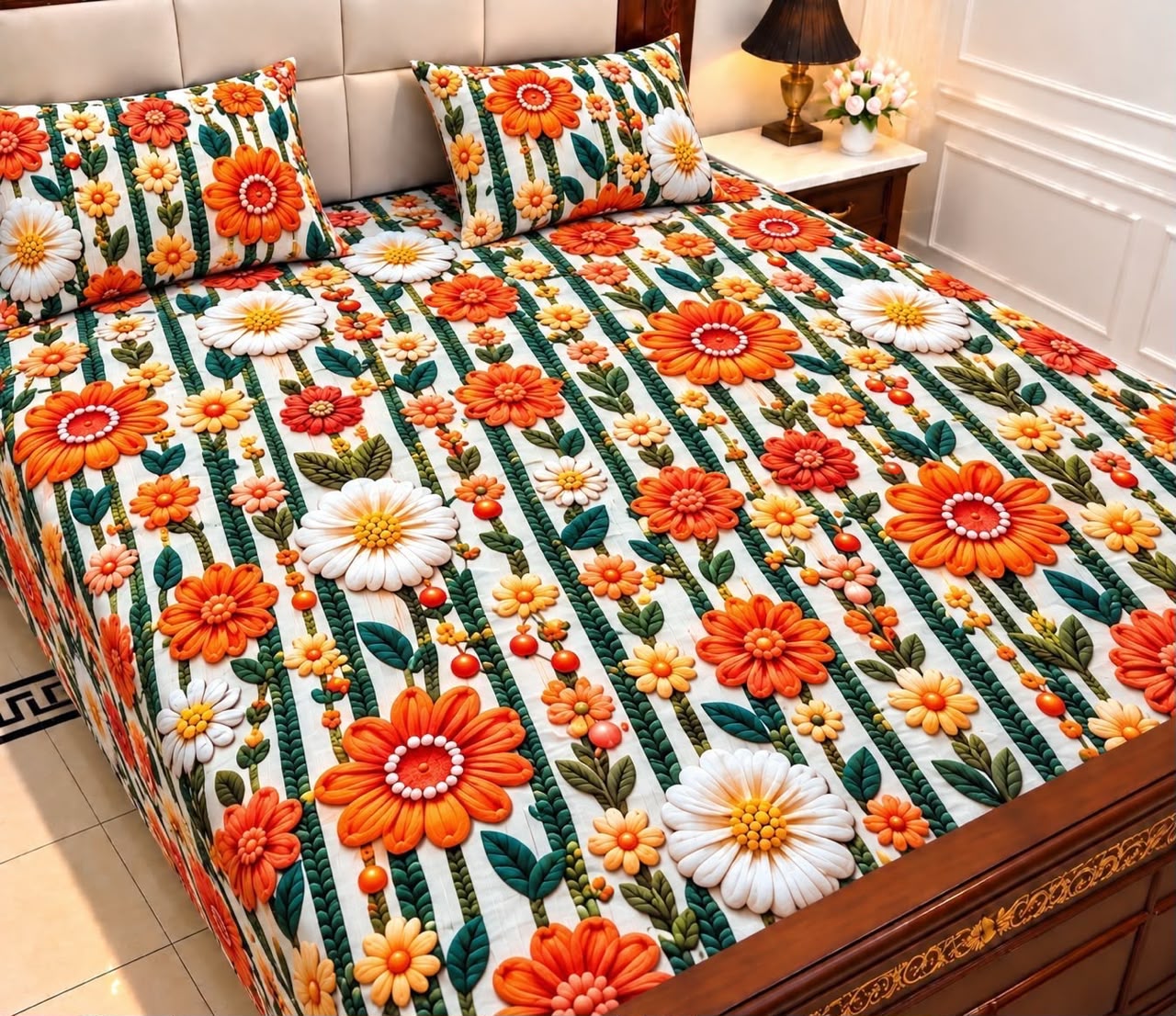 9D Digital Bedsheet Set - DESIGN 02