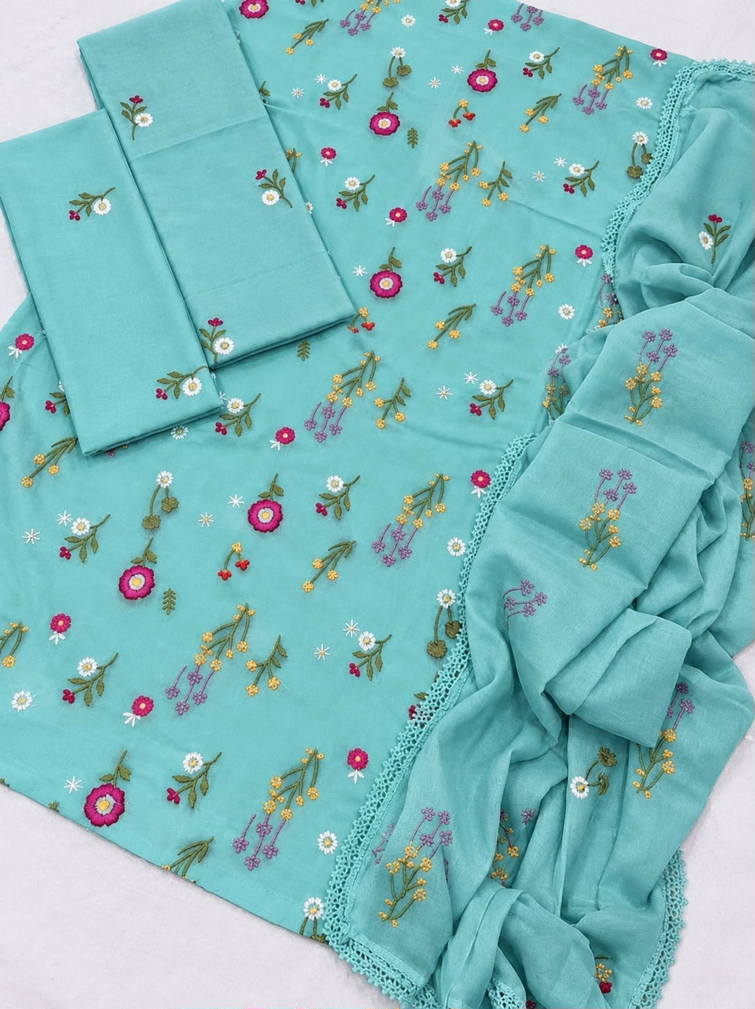 Cross Boti Airjet Dhanak 3pc Winter Casual - DESIGN 19