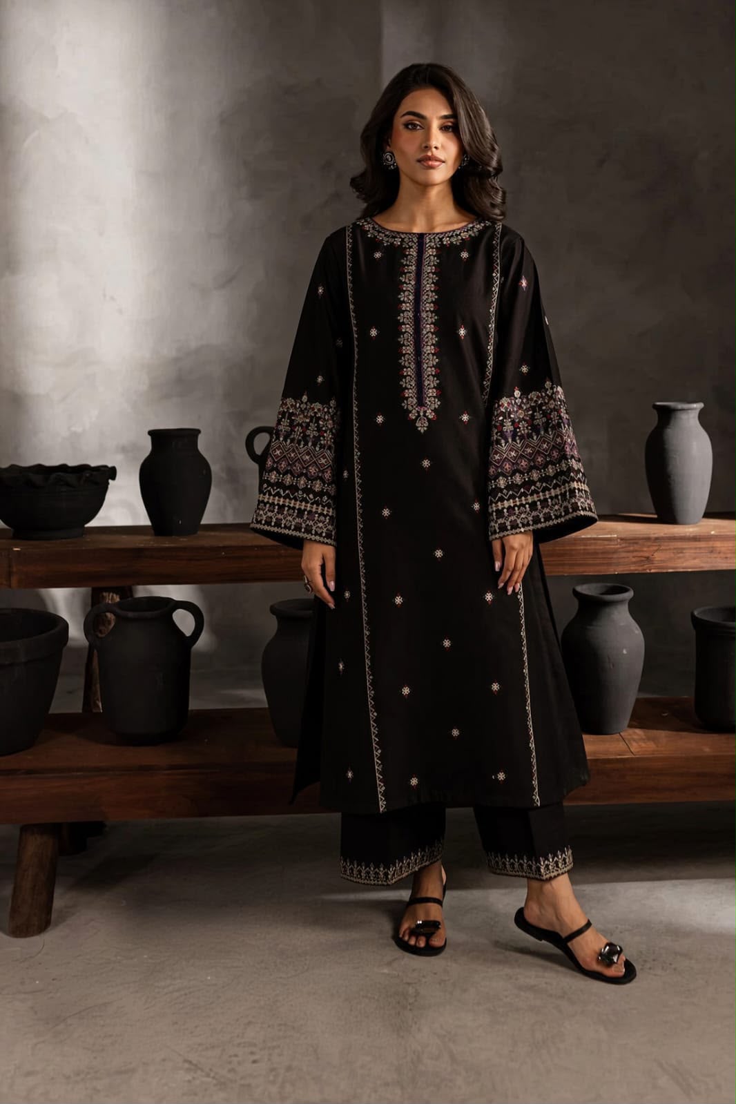 Dhanak Embroidered 2pc - DESIGN 14