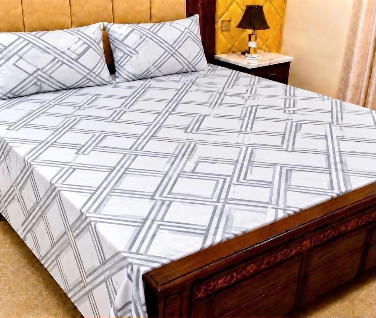 4pc Cotton BedSheet Set 60x90" - Design 17