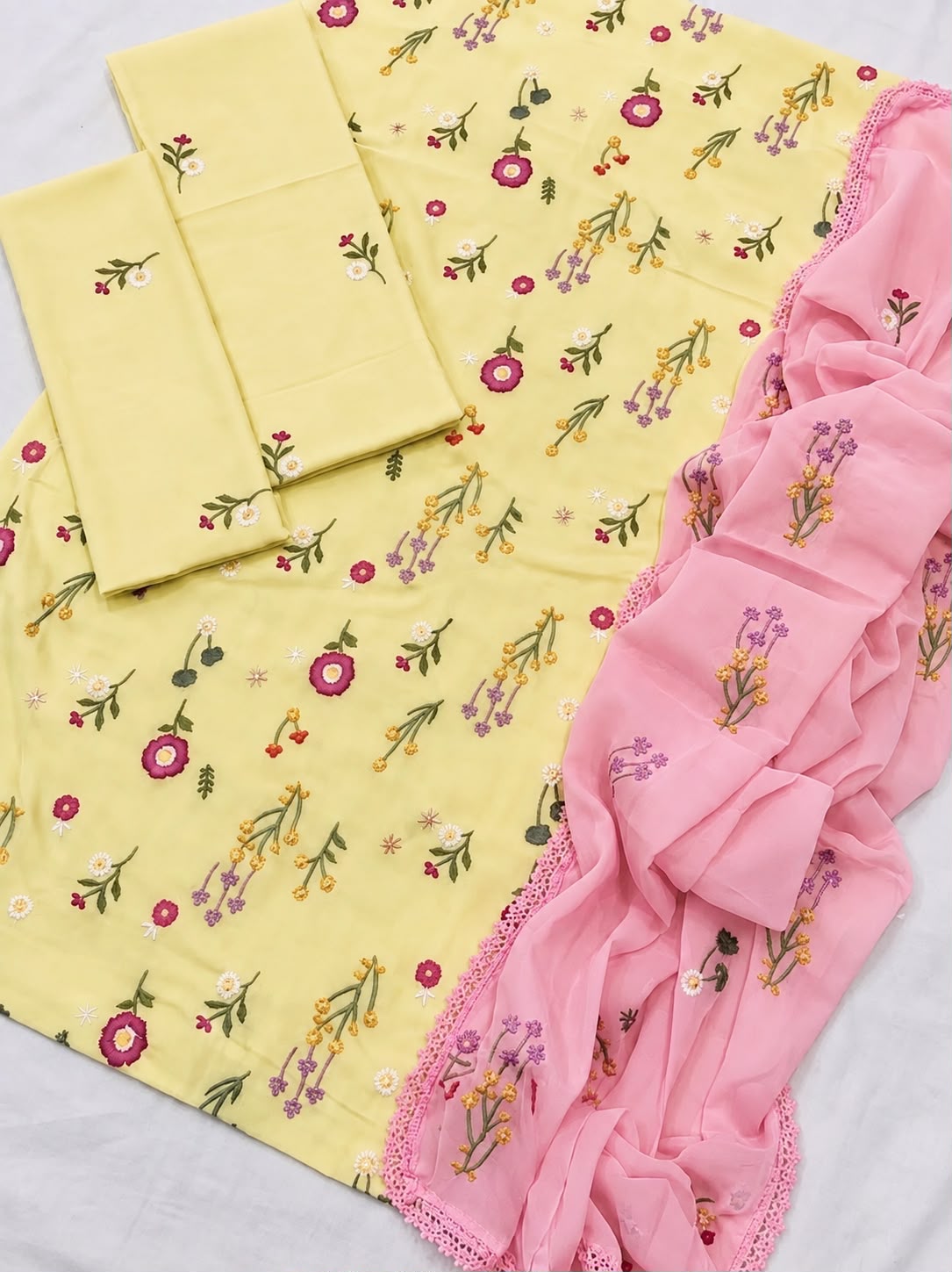 Cross Boti Airjet Dhanak 3pc Winter Casual - DESIGN 02
