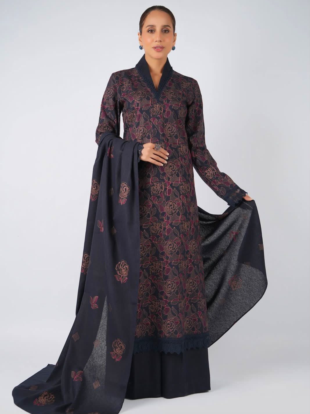 Bareeze Dhanak Embroidered 3PC Suit D#5532 - DESIGN 01