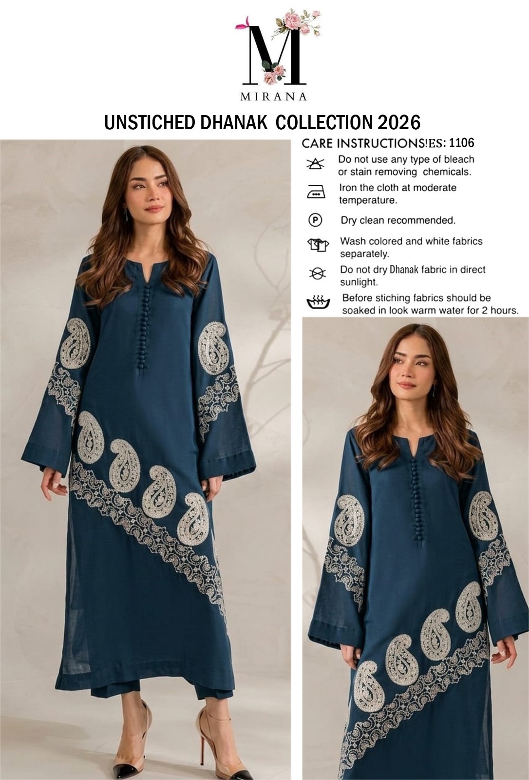 Dhanak Embroidered 2pc - DESIGN 43