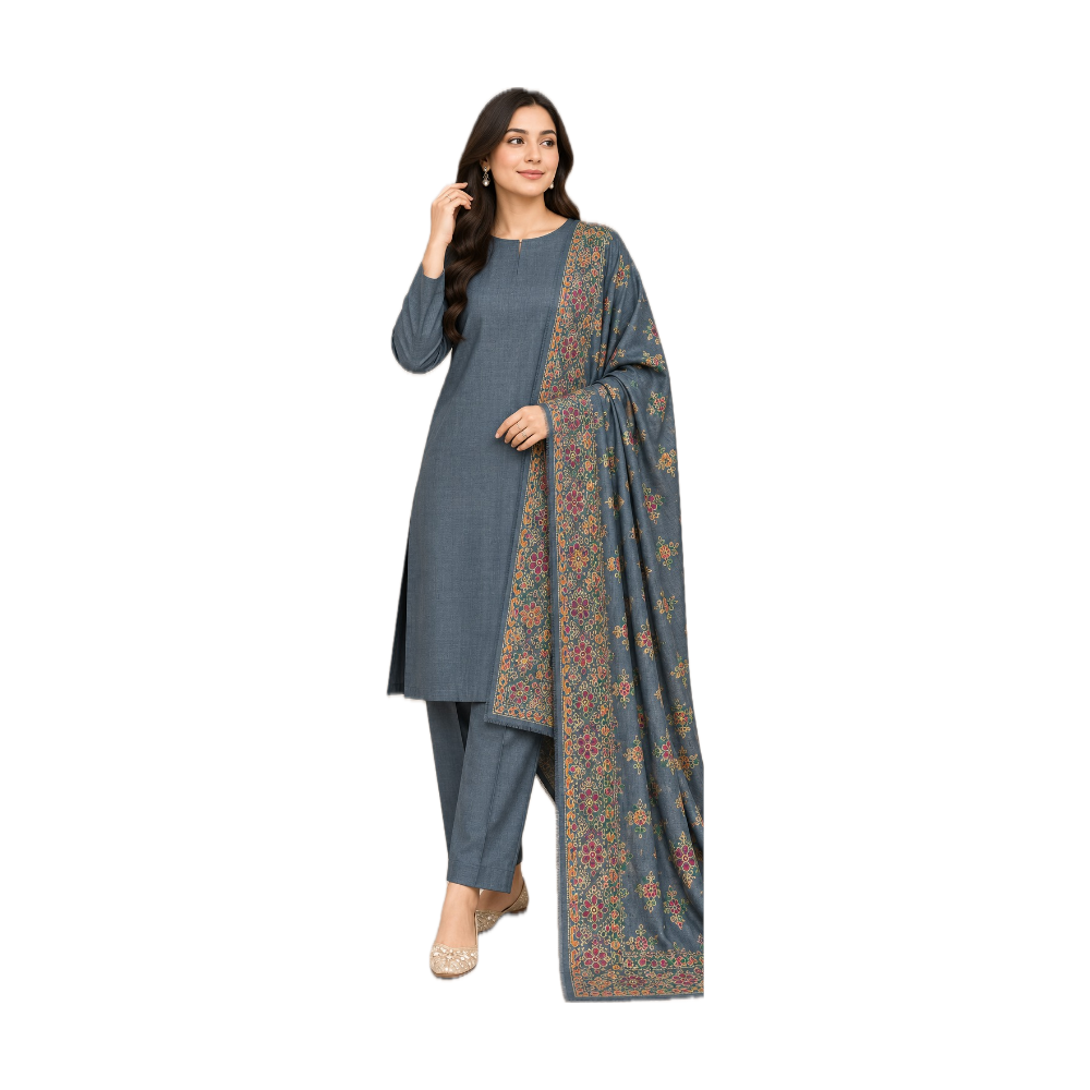 Danak Marina 3 PC Suit - Steel Blue / Grey