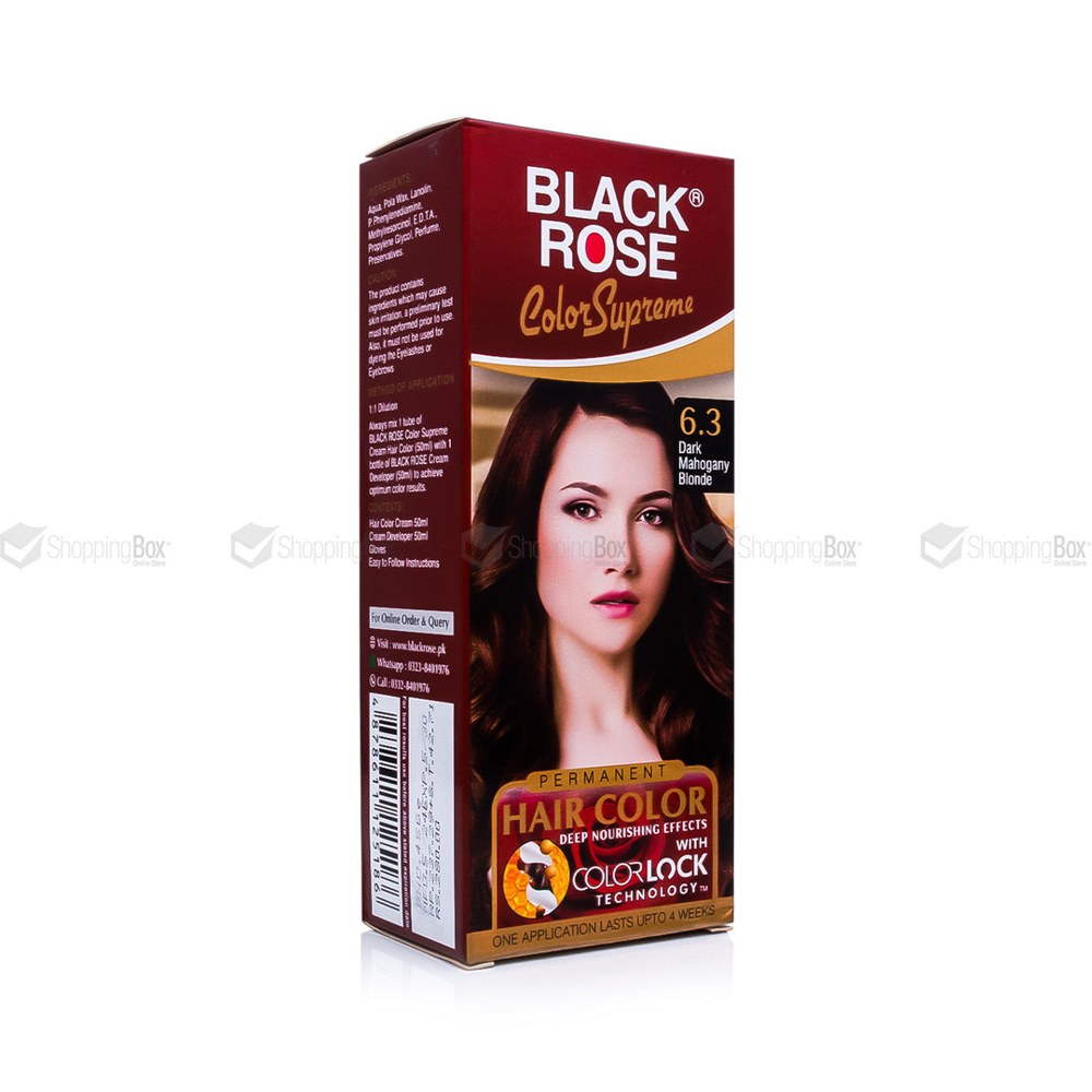 Black Rose 6.3 Dark Mahogany Blonde Colour